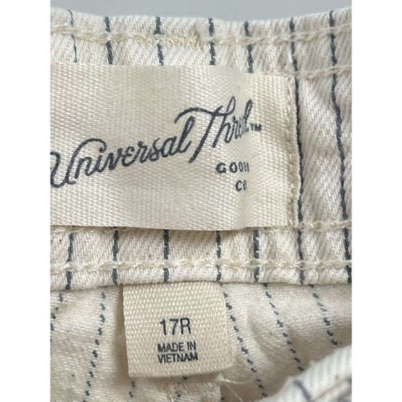 Universal Thread Sailor Wide Leg Striped Pants Sz 17 White Sz 2X - Picture 4 of 6